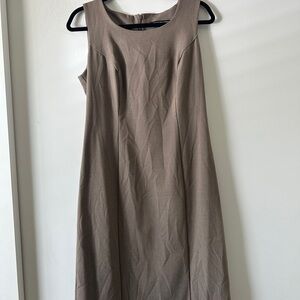Briggs New York Brown Sleeveless Sheath Dress